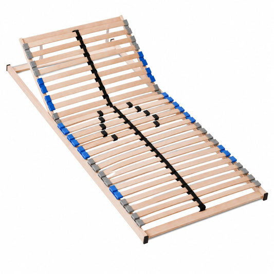 Hochwertiger 7-Zonen Lattenrost 140x200cm mit Kopf- und Härtegradverstellung aus Buchenholz