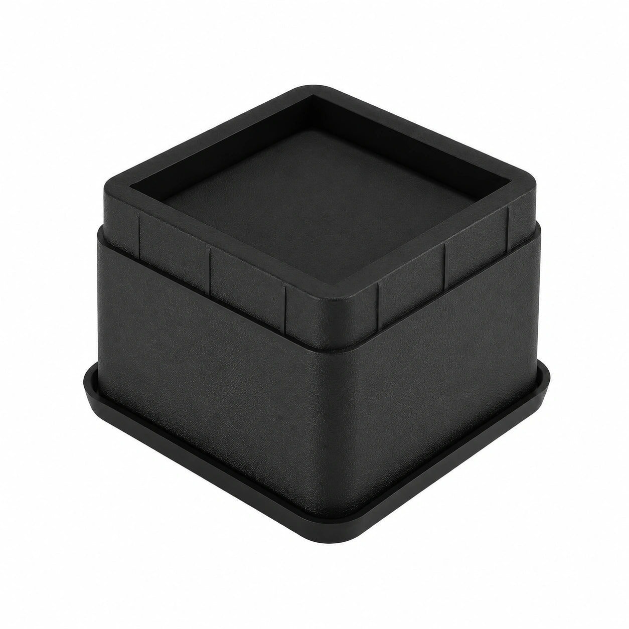 4er-Set Höhenversteller, Möbel-Riser, robuste Bett- und Möbelstützen, 5,1 cm Hebehöhe mit Anti-Rutsch-Pads, belastbar bis 1000 kg (Quadratisch A)